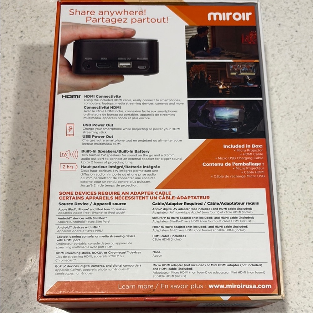 Miroir Micro Projector - Picture 2 of 3